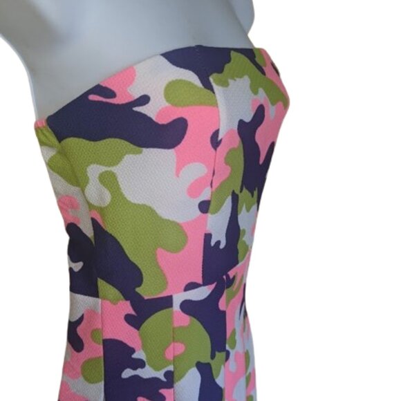 Camo Print - Bright Colors - Sleeveless Dress Size Small NEW NWT - Picture 3 of 3